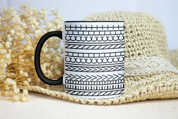 Tasse mit Spruch -Nerv mich nicht in Farbe Schwarz